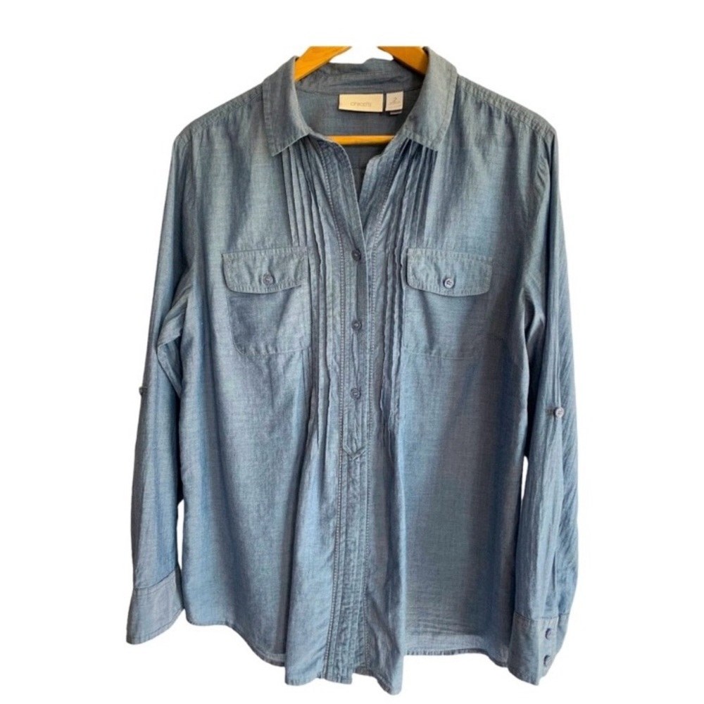 Chico’s Women’s Top Sz 2 (12) - Picture 1 of 5